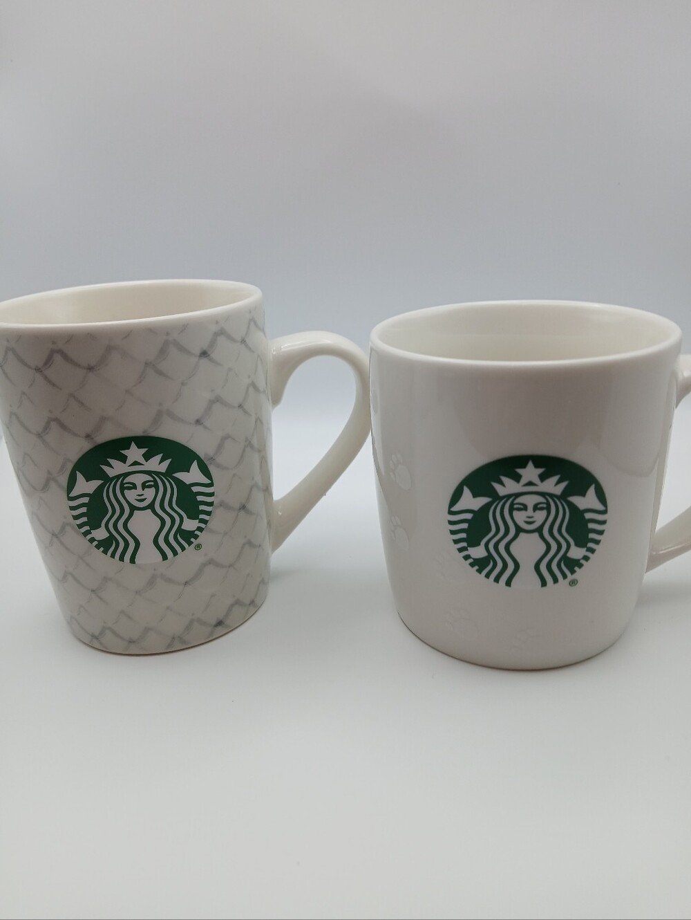 Starbucks White Ceramic Mugs 2020, 2021